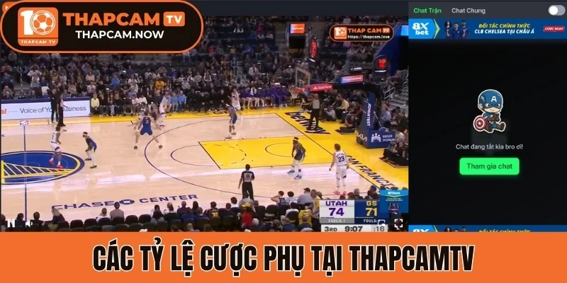 Các tỷ lệ cược phụ tại Thapcamtv