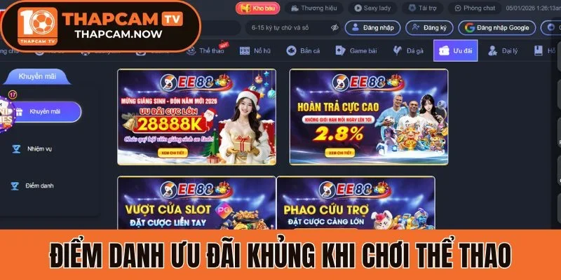 Ưu đãi khủng khi chơi thể thao EE88