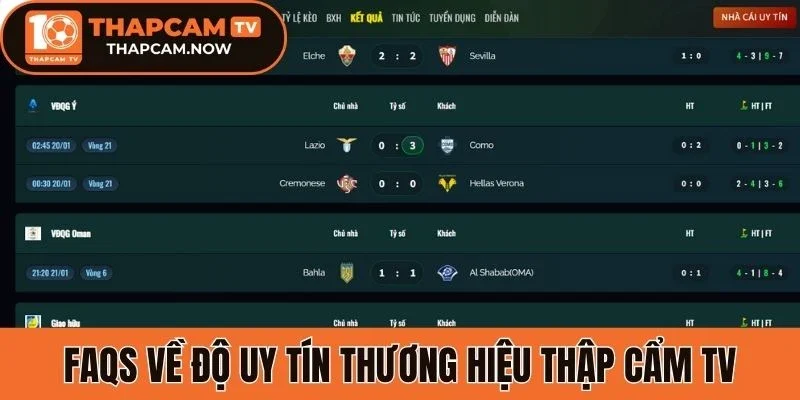 Faqs về nguồn gốc và độ uy tín thapcamtv