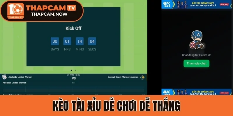 Kèo tài xỉu dễ chơi dễ thắng