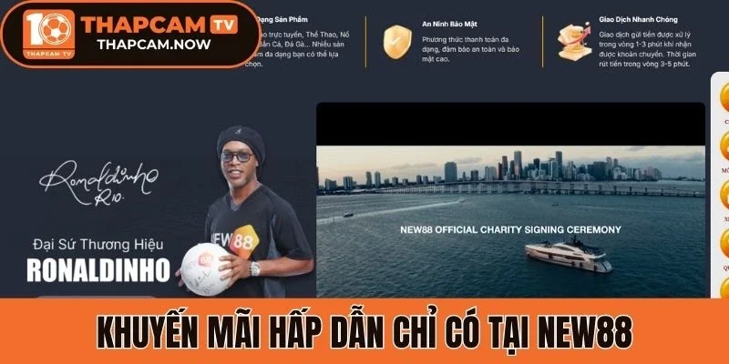 Khuyến mãi hấp dẫn chỉ có tại New88