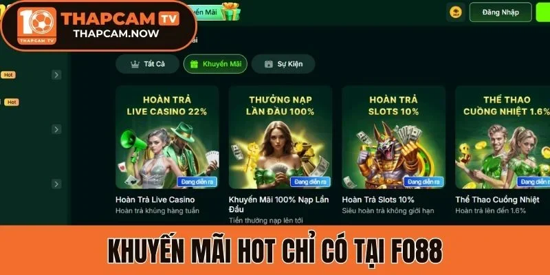 Khuyến mãi hot chỉ có tại Fo88