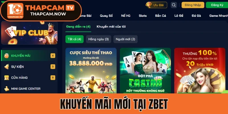 Khuyến mãi mới tại Zbet