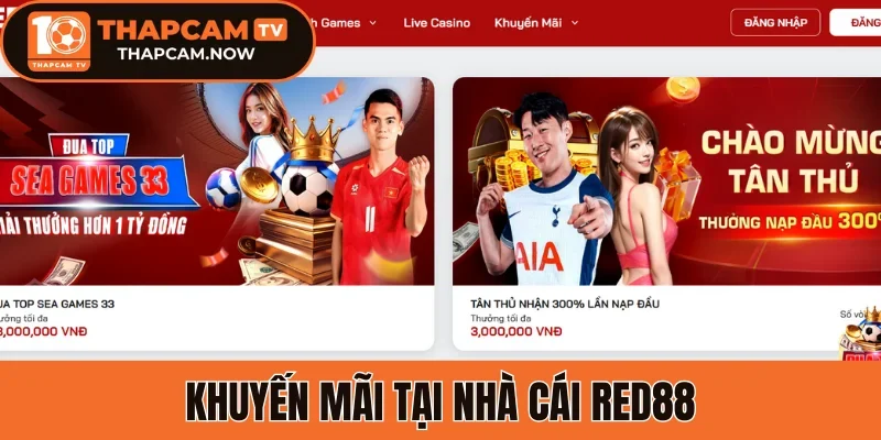 Khuyến mãi tại nhà cái Red88