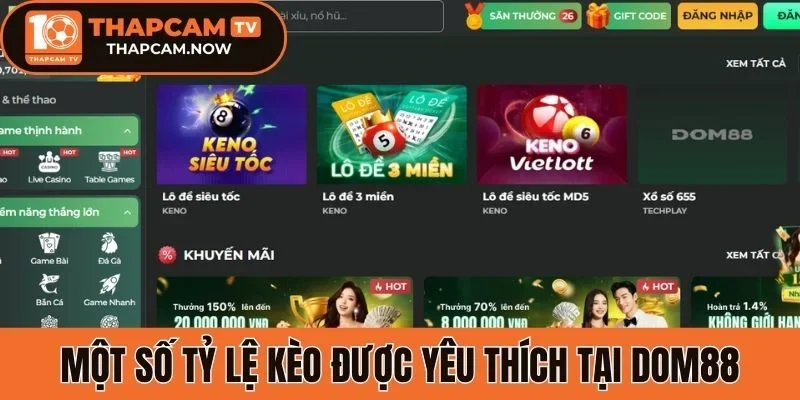 Chơi kèo châu Âu thưởng lớn tại Dom88