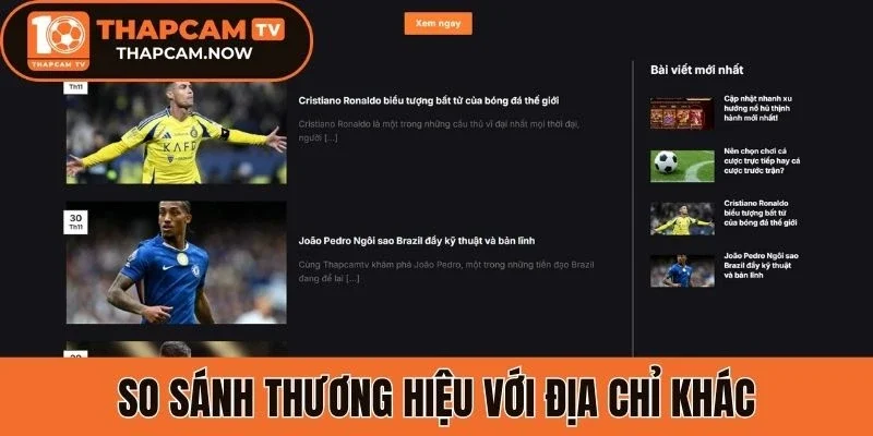 So sánh thương hiệu với địa chỉ khác