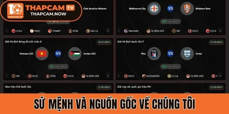 Sứ mệnh và nguồn gốc về chúng tôi