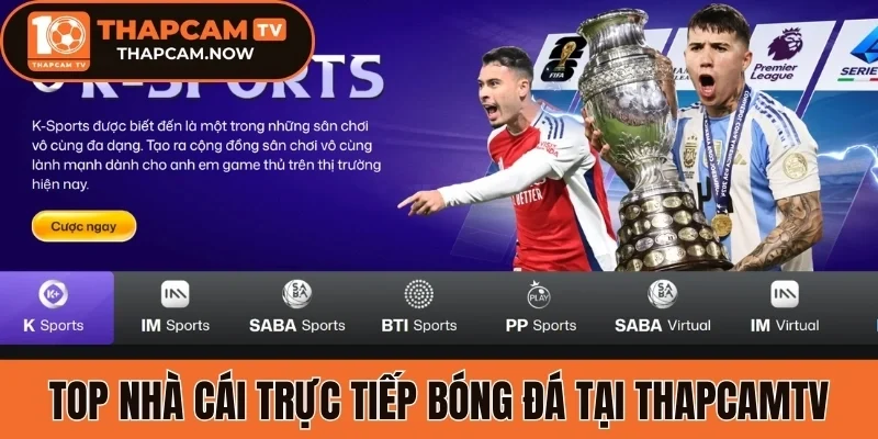 Tham khảo top nhà cái trực tiếp bóng đá chất lượng tại Thapcamtv