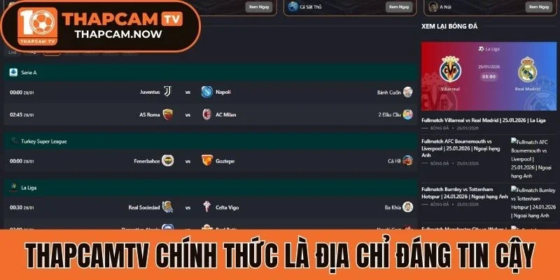 Thapcamtv chính thức là địa chỉ đáng tin cậy