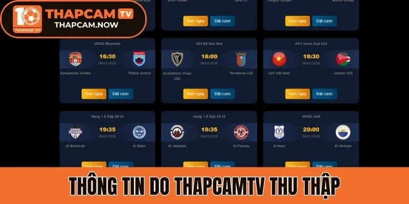 Thông tin do Thapcamtv thu thập