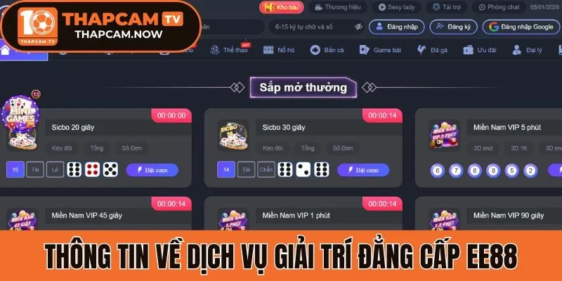 Top sản phẩm giải trí đẳng cấp EE88