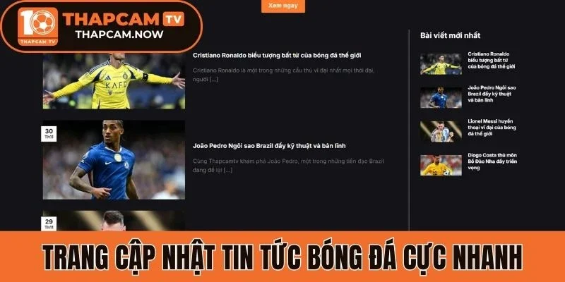 Trang cập nhật tin tức bóng đá cực nhanh