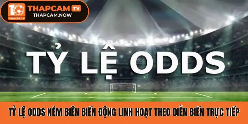 Tỷ lệ Odds ném biên biến động linh hoạt theo diễn biến trực tiếp