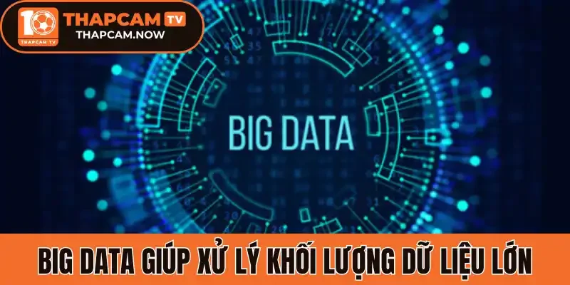 Big data giúp xử lý khối lượng dữ liệu lớn
