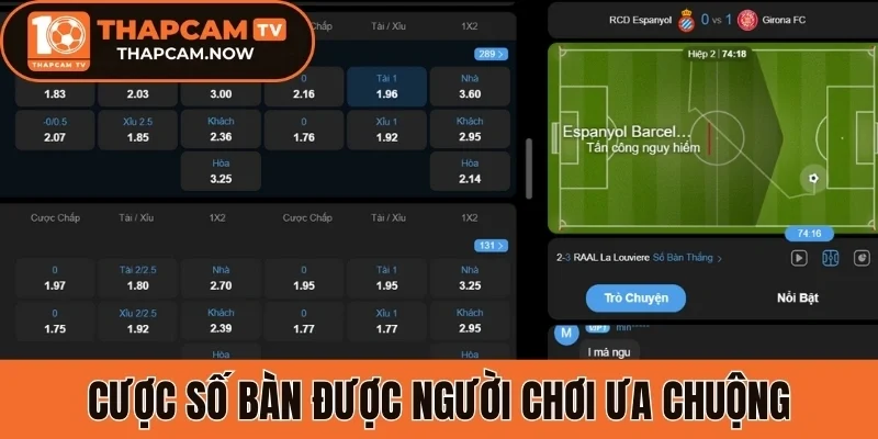 Cược số bàn được người chơi ưa chuộng