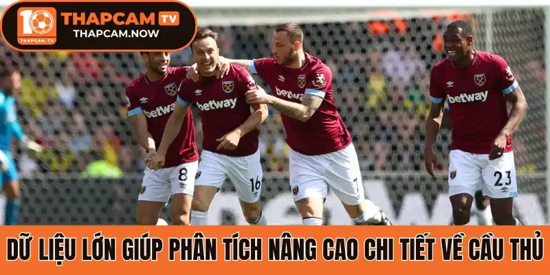 Dữ liệu lớn giúp phân tích nâng cao chi tiết về cầu thủ