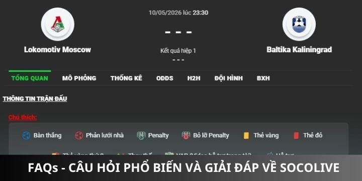 Giải đáp nhanh chi tiết các thắc mắc tại socolivetv
