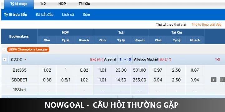 Các câu hỏi thường thấy của người mới tham gia Nowgoal