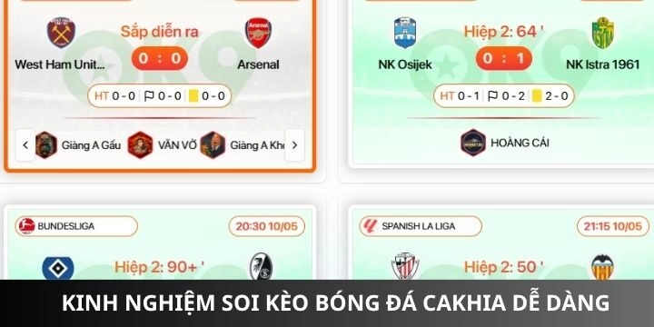 Cakhia hỗ trợ soi kèo dễ dàng giành chiến thắng hiện nay